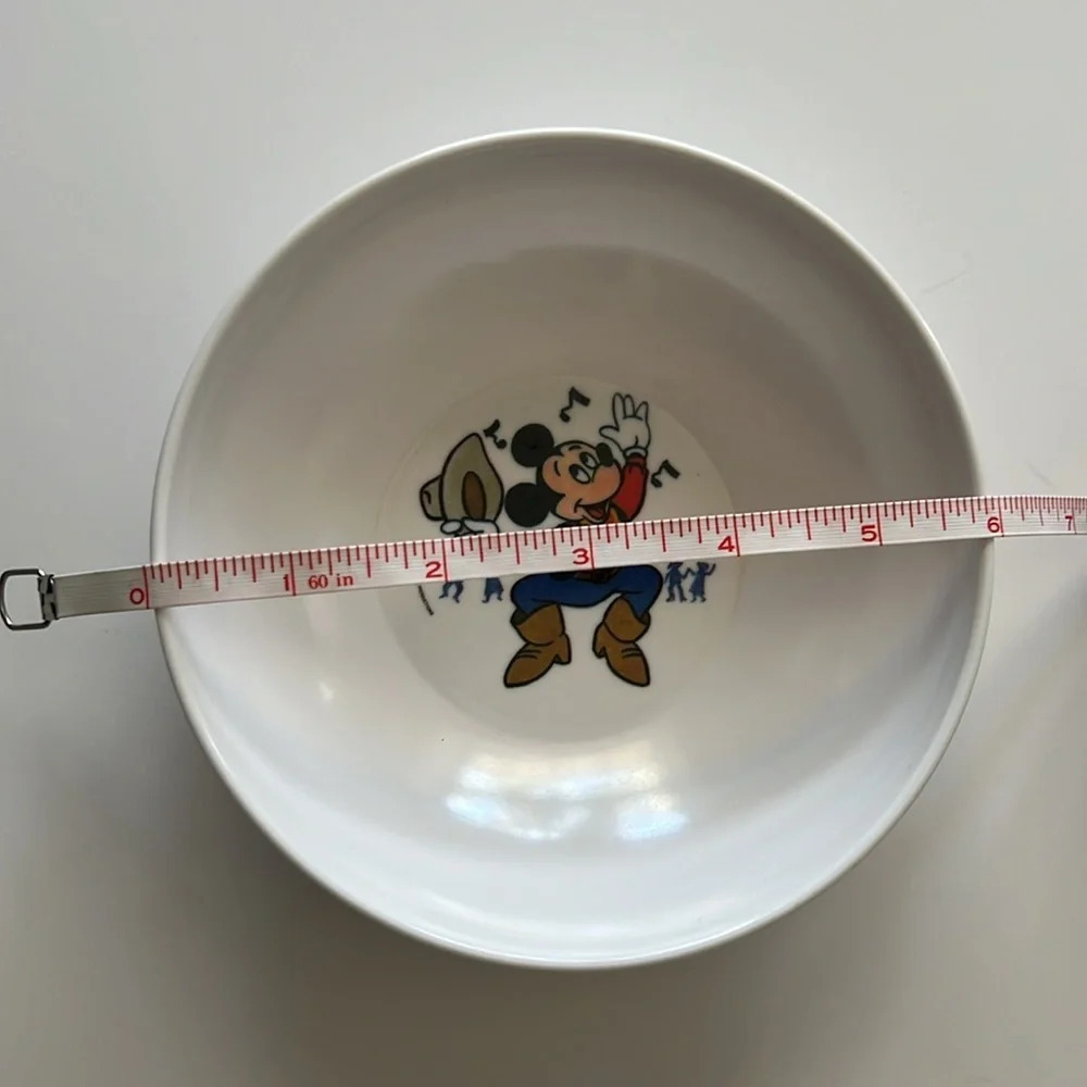 Vintage Cowboy Mickey Mouse plastic bowl. Walt Disney productions. - Picture 3 of 6